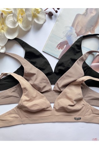 Бавовняний бюстгальтер з м'якими чашками без кісточок La Vivas 50272